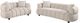 Coaster® Whitney 2-Piece Pebble Fabric Upholstered Sofa Set-0