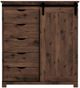 Perdue Woodworks 75,000 Essential Dark Brown Chest with Barn Door-1