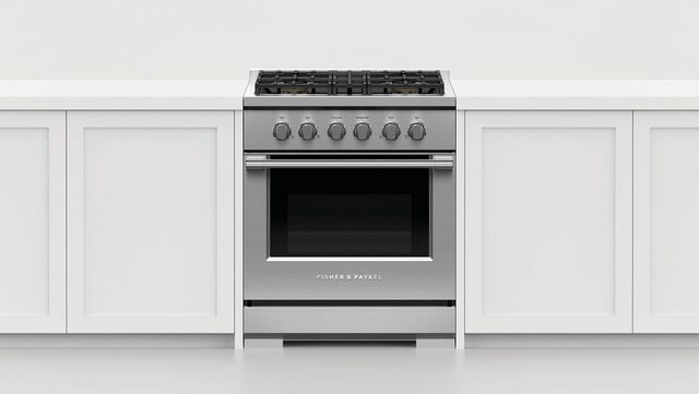 Fisher & Paykel Series 7 36" Stainless Steel Pro Style Liquid Propane Gas Range-4