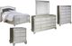 Signature Design by Ashley® Coralayne 5-Piece Gray Queen Panel Bed Set-0