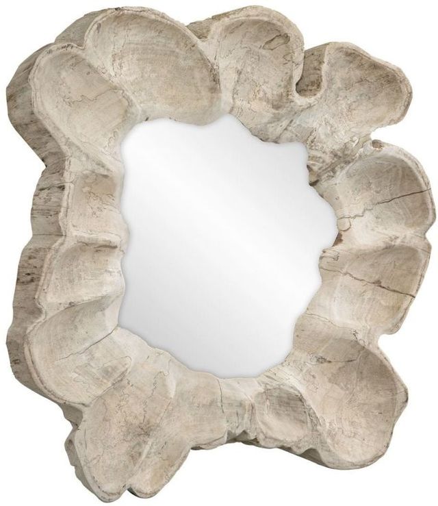Uttermost® Ariadne Bleached Tamarind Round Mirror-0