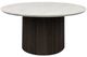 Elements International Sylvie White Coffee Table with Dark Brown Base-0