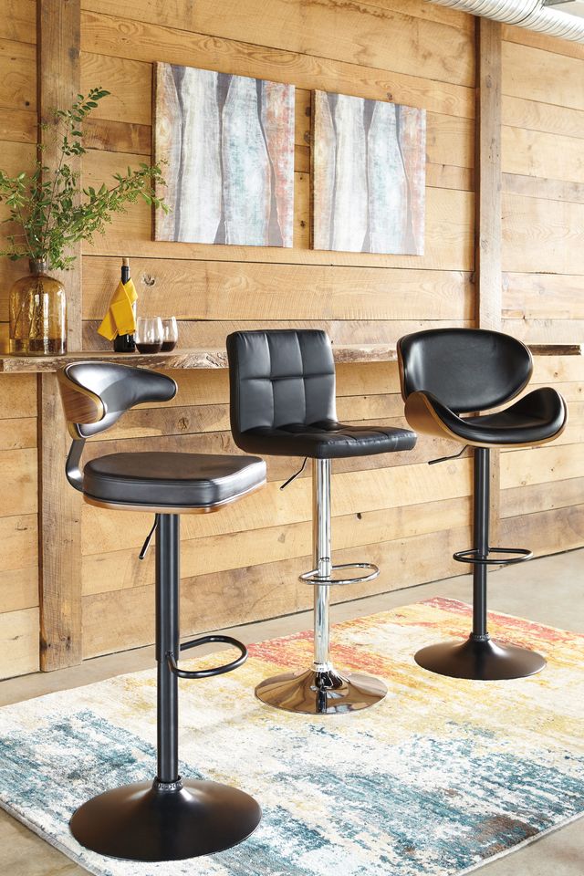 Signature Design by Ashley® Bellatier Brown Adjustable Height Bar Stool-4