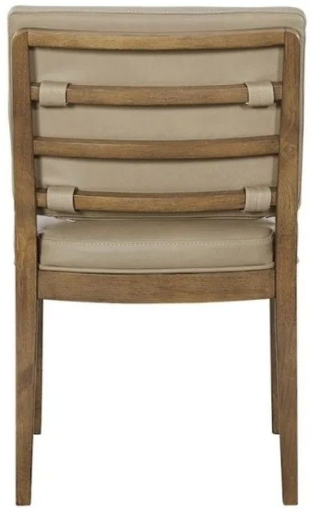 Bernards Elure Brown/Latte Soft Back Leather Chair-3