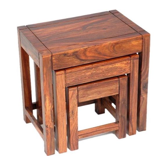 Jaipur Furniture Cadiz Range Dark Brown Nesting Table-0