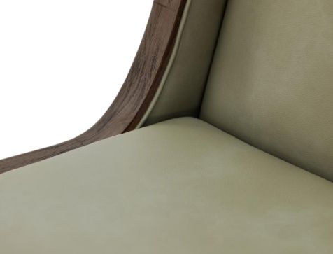 International Furniture Direct Balam Olive Upholstered Side Chair-4