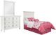 Signature Design by Ashley® Kaslyn 3-Piece White Twin Panel Headboard Bed Set-0