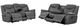 Coaster® Conrad 2-Piece Gray Manual Reclining Living Room Set-4