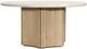 Dovetail Furniture Oja Cream Round Dining Table with Natural Wash Base-0