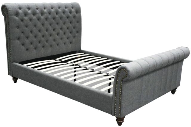 Steve Silver Co. Swanson Gray Queen Upholstered Bed-2