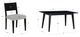Powell® Cosgrove 5-Piece Black/Light Gray Upholstered Dining Set-2