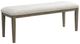 Elements International Versailles Contemporary Gray/White Dining Bench-0