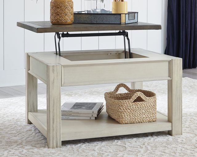 Signature Design by Ashley® Bolanburg 3-Piece Brown/White Living Room Table Set-3
