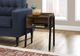 Monarch Specialties Inc. Reclaimed Wood 23"H Black Metal Accent Table-1