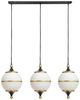 Harp & Finial® Benedict II Black/Milk Chandelier-0
