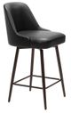 Zuo® Modern Keppel Black Swivel Counter Stool-0