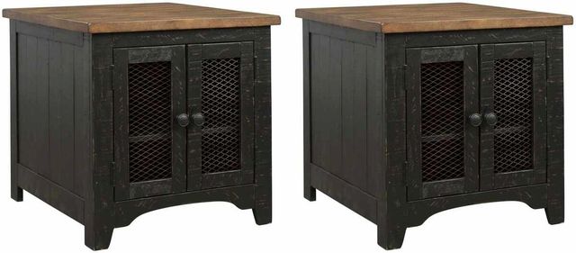 Signature Design by Ashley® Valebeck 2-Piece Black/Brown Living Room Table Set-0