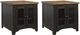 Signature Design by Ashley® Valebeck 2-Piece Black/Brown Living Room Table Set-0