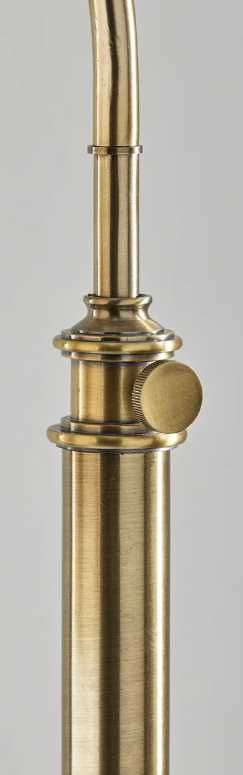Adesso® Barton Antique Brass Task Floor Lamp-1