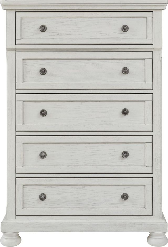 Signature Design by Ashley® Robbinsdale 6-Piece Antique White King Storage Bed Set-3