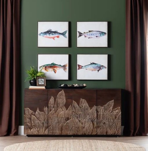 Crestview Collection Swimming School 4-Piece Wall Art Set-1