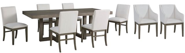 Benchcraft® Anibecca 9-Piece Gray Dining Set-0