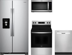Whirlpool® 4 Piece Stainless Steel Kitchen Package