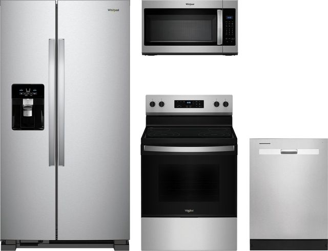 Whirlpool® 4 Piece Stainless Steel Electric Kitchen Package-0