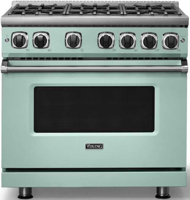 Viking® 7 Series 36" Splash Pro Style Liquid Propane Gas Range-2