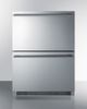 Summit® 4.8 Cu. Ft. Stainless Steel Refrigerator Drawers-0