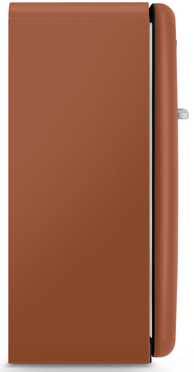 Smeg 50's Retro Style 9.5 Cu. Ft. Amber Clay Compact Refrigerator-3