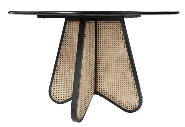 Meridian Furniture Butterfly Black/Natural Dining Table with Natural Base-2