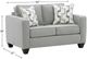 Albany Industries Mosby Pewter Loveseat-2
