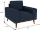 Emerald Home Heath Navy Accent Chair-2