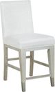 Magnussen Home® Lenox 2-Piece Acacia White/Sand Counter Chair Set with Upholstered Seat and Back-0