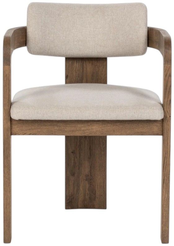 Classic Home Labelle Tan Oak Dining Arm chair-2