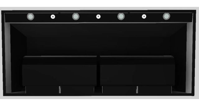 Vent-A-Hood® Designer Series 54" Black Wall Mounted Range Hood-3