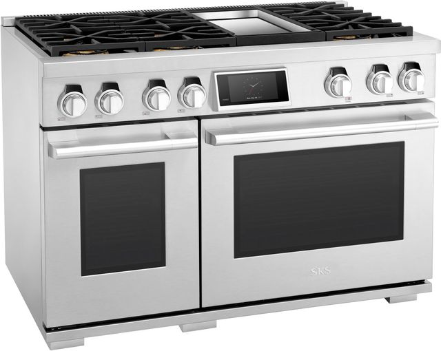SKS 48" Stainless Steel Pro Style Natural Gas Range-3
