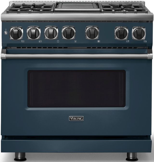 Viking® 7 Series 36" Squall Pro Style Dual Fuel Range with Griddle-0