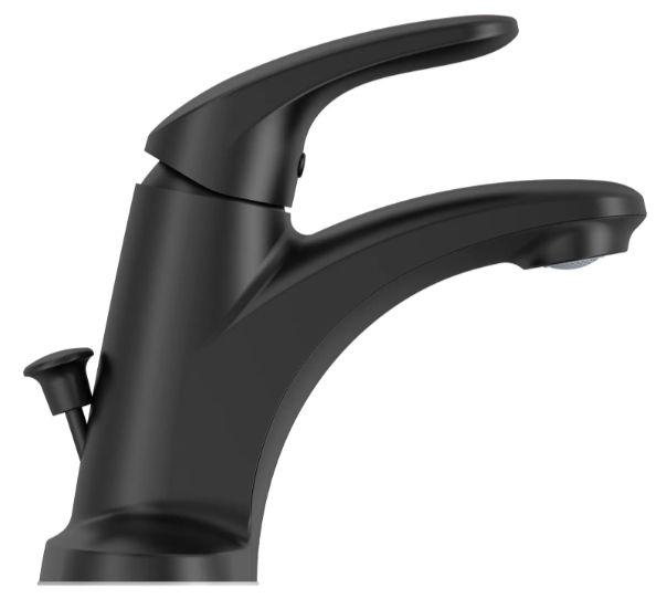 American Standard Colony® PRO Matte Black 4" Centerset Single-Handle Bathroom Faucet with Lever Handle-4
