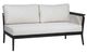 Ratana Copacabana Black Aluminum 2-Seater Sofa Right Arm-0