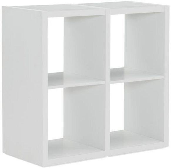 Linon Cody White 4-Cube Storage Cabinet-0