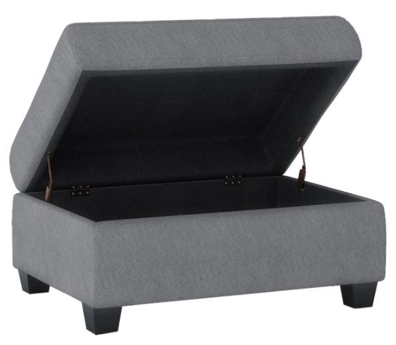 Homelegance® Maston Dark Gray Storage Ottoman-2