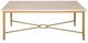 Ella Home Ella Carrera Marble Top Coffee Table with Metal Base-1