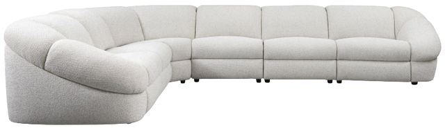 Bernhardt Massimo Bernhardt Living 6-Piece White L-Shape Power Reclining Sectional-0