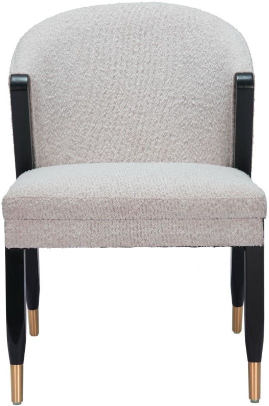 Zuo® Modern Pula Black/Gold/Misty Gray Dining Side Chair-1