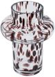 A & B Home Clear Accent Vase with Artistic Amber Spots-0