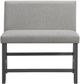 Elements International Seneca Gray Upholstered Counter Dining Bench-1