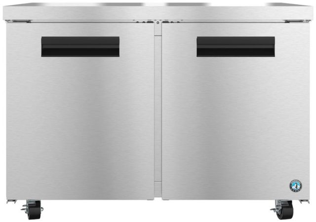 Hoshizaki Steelheart® 48" 12 Cu. Ft. Stainless Steel Two Section Undercounter Freezer with Stainless Doors-0