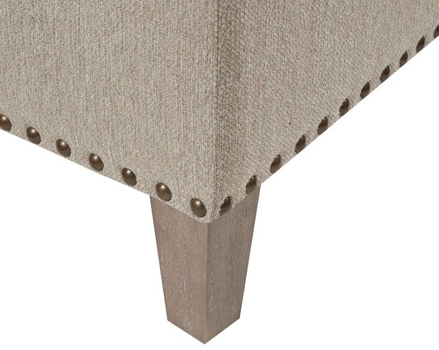 Olliix by Madison Park Taupe Lindsey Tufted Square Cocktail Ottoman-2